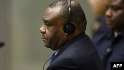 L'ancien vice-président congolais Jean-Pierre Bemba dans la salle d'audience de la Cour pénale internationale (CPI) à La Haye le 21 juin 2016.