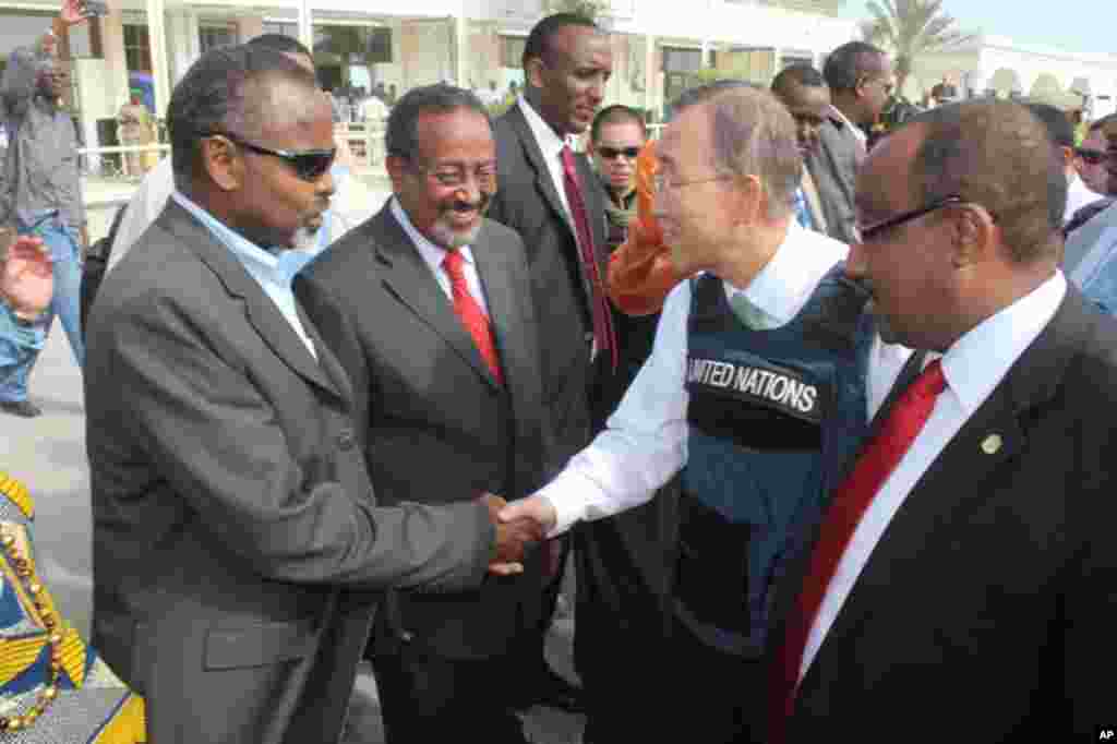 Booqashadii Ban Ki-moon ee Muqdisho