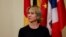 Đại sứ Mỹ tại Liên Hiệp Quốc Kelly Craft tại trụ sở LHQ ở New York, Hoa Kỳ ngày 20/8/2020. REUTERS/Mike Segar/Pool