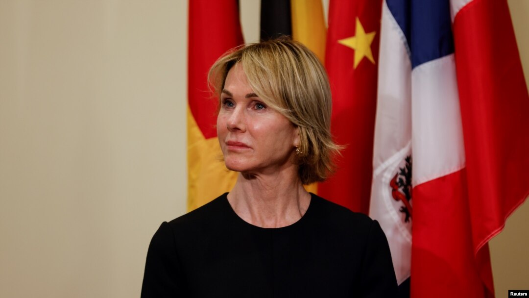 Đại sứ Mỹ tại Liên Hiệp Quốc Kelly Craft tại trụ sở LHQ ở New York, Hoa Kỳ ngày 20/8/2020. REUTERS/Mike Segar/Pool