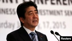 日本首相安倍晉三 (資料照片)