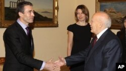 Από την επίσκεψη του κ. Ρασμούσεν στον Πρόεδρο της Δημοκρατίας, Κάρολο Παπούλια