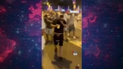درگیری پلیس با معترضان به مهاجرت در مادرید