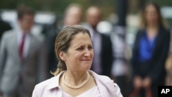 ကနေဒါ နိုင်ငံခြားရေးဝန်ကြီး Chrystia Freeland