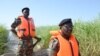 Cameroonian soldiers patrol Lake Chad on March 1, 2013 near Darak close to the Nigerian border. 