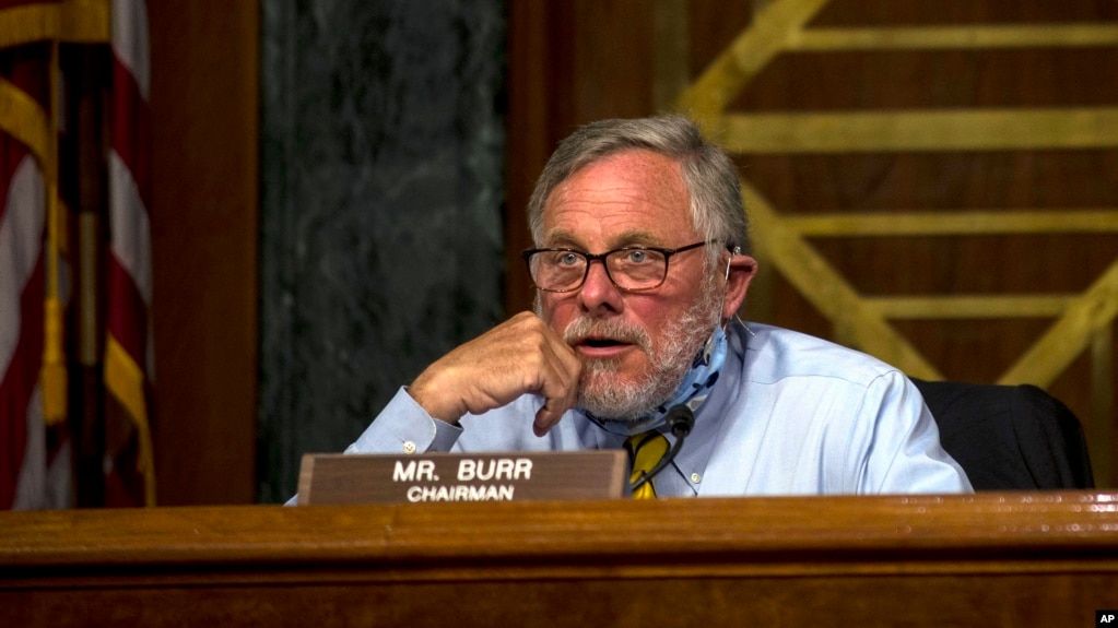 Senatori Richard Burr gjatë një dëshmie në Senat më 5 maj 2020.