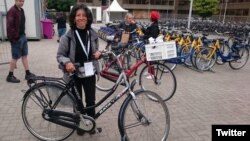 Mexico City's "bicycle mayor' 'Areli Carreón in Holland, June 16, 2017.