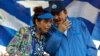 Shugaban Nicaragua Daniel Ortega da matarsa kuma mataimakiyar Shugaban kasa, Rosario Murillo, yayin wani gangamin zabe a 2018
