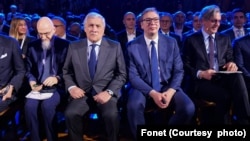 Ministar spoljnih poslova i međunarodne saradnje Italije Antonio Tajani i predsednik Srbije Aleksandar Vučić (Fonet / Milica Vučković)