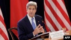 U.S. Secretary of State John Kerry speaks during the opening session of the U.S.-China Strategic & Economic Dialogue at the State Department in Washington D.C., June 23, 2015. 