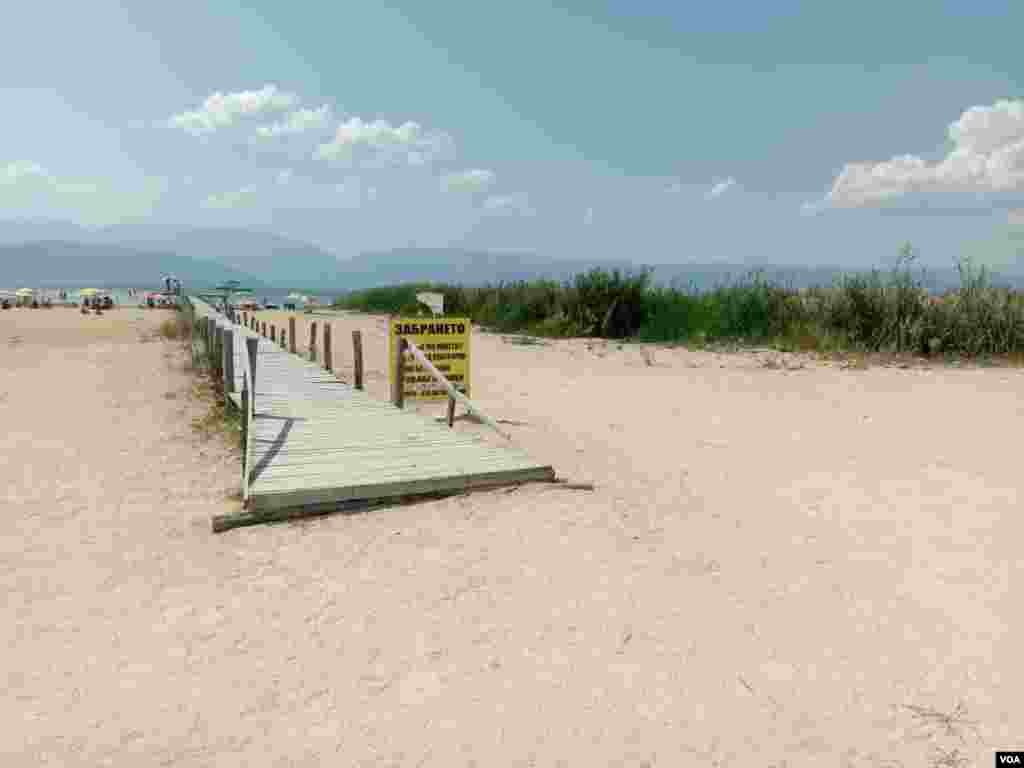 Prespa Lake low level of the water - 16