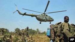 On patrol in DRC, South Sudan and Central African Republic with the Ugandan Army, hunting for LRA rebels and their leader, Joseph Kony (file photo)