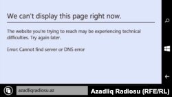 AzadlıqRadiosu-nun "azadliq.org" saytı Azərbaycanda bloklanıb