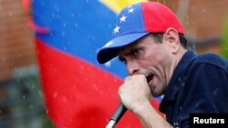 El excandidato presidencial venezolano Henrique Capriles dice que según sondeo el 71,8% de los venezolanos están dispuestos a participar en revocatorio.