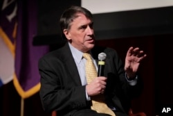FILE - Peter Galbraith, former U.S. ambassador to Croatia, participates in a panel discussion on the Bosnian peace agreement and the beginnings of 21st-century diplomacy in New York, Feb. 9, 2011.