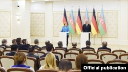 İlham Əliyev və Angela Merkel