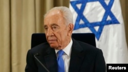 FILE - Israeli ex-president Shimon Peres.