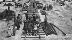 Chinese Workers Help to Build America's Transcontinental Railroad