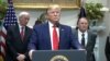 نشست خبری دونالد ترامپ رئیس جمهوری ایالات متحده در کاخ سفید، واشنگتن - ۱۷ مهر ۱۳۹۸ 