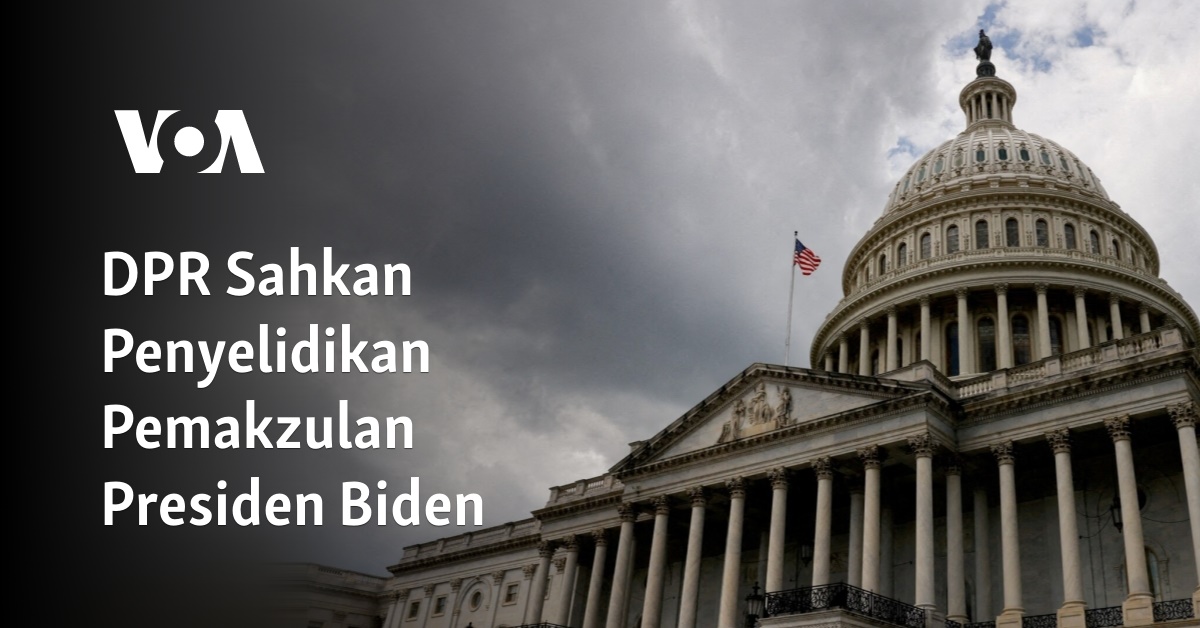 DPR Sahkan Penyelidikan Pemakzulan Presiden Biden