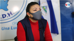 La abogada defensora de derechos humanos María Oviedo asistió al penal cuando el presidente Daniel Ortega retó a las organizaciones a constatar la situación de los manifestantes. Foto Houston Castillo, VOA.