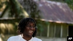 FILE - Sallie Ann Robinson, of Daufuskie Island, S.C., speaks during an interview with The Associated Press, Wednesday, Sept. 13, 2023, in Daufuskie Island, S.C.