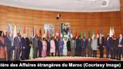 Les ministres des Affaires étrangères lors d’une réunion de l’Union africaine à Rabat, Maroc, 9 janvier 2017. (Twitter/Ministère des Affaires étrangères du Maroc)