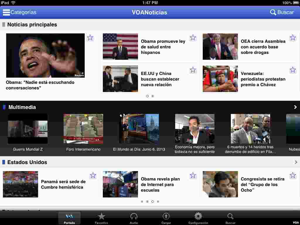 VOA Mobile apps - Spanish