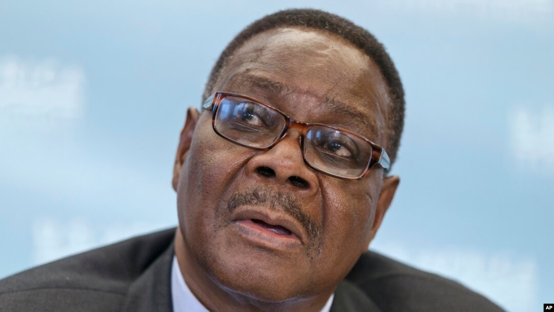 FILE - Malawi's President Peter Mutharika
