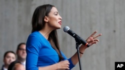 Alexandra Ocasio-Cortez à New York, le 1er octobre 2018.