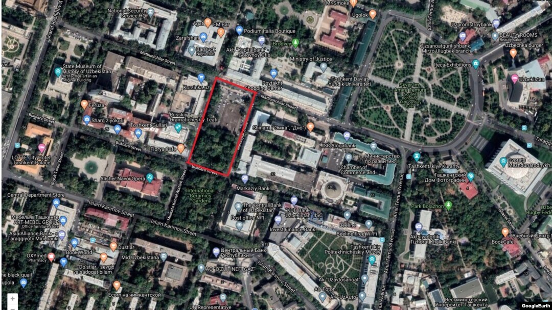 Toshkent markazidagi qiymati bir million dollar atrofida baholanayotgan yer maydoni