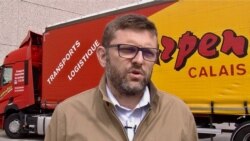 Carpentier transport director Arnauld Dequidt says the trucking company will adapt to Brexit, it has to. (L. Bryant/VOA)