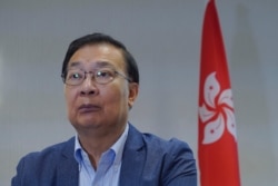 Tam Yiu Chung, Hong Kong's representative to the National People's Congress Standing Committee, speaks during an interview in Hong Kong, June 15, 2020.