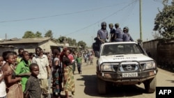 La police zambienne à Chawama théâtre de violences xénophobes le lundi 19 avril. 