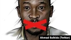 Le dessin qu'utilise Ahmad Salkida pour son profil sur Twitter, le 7 septembre 2016.