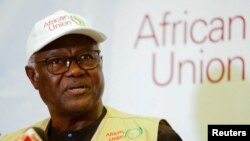 FILE - Sierra Leone's former President Ernest Bai Koroma addresses an international observers briefing on Kenya's general election in Nairobi, Kenya August 11, 2022.