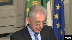 Mario Monti mengumumkan kabinetnya yang terdiri dari 16 teknokrat dan tidak ada satu politisi pun (16/11).