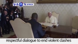 VOA60 Africa - Pope Francis meets with Congolese President Joseph Kabila
