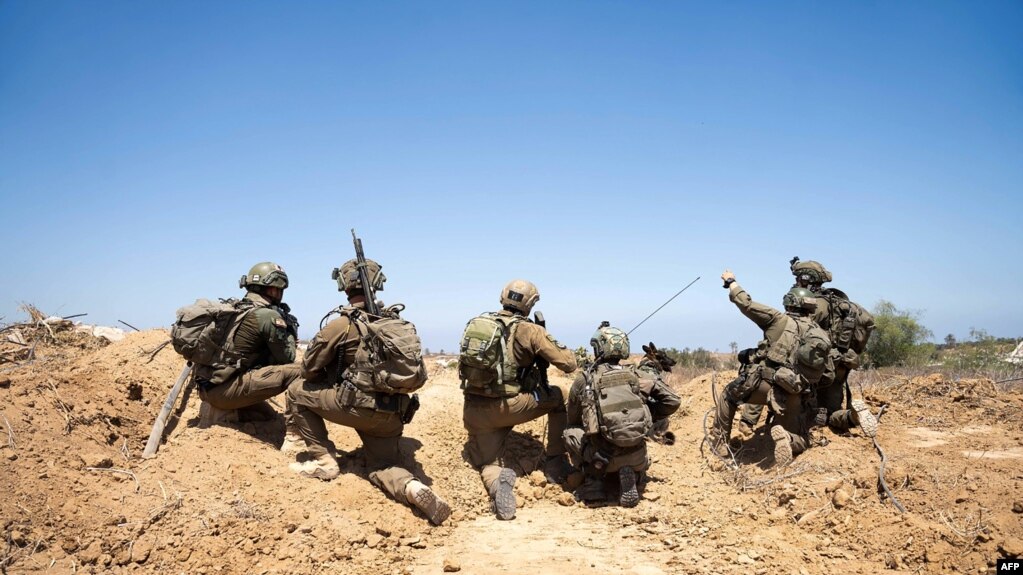 This handout picture released by the Israeli army on Aug. 4, 2024, shows Israeli troops operating on the ground in the Gaza Strip amid the continuing conflict between Israel and Hamas. (Photo by Israeli Army / AFP)