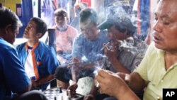 Tobacco smoking, Jakarta, Indonesia