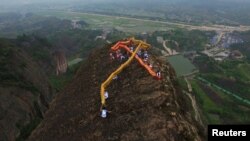 Dans la province de Hunan où l'accident a eu lieu, Chine, le 19 juin 2016. 