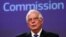 European High Representative for Foreign Affairs and Security Policy and Vice-President of the European Commission Josep Borrell, holds a virtual news conference in Brussels, March 31, 2020.