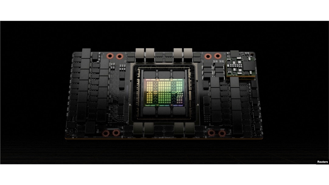 FILE - H100, Nvidia's GPU is seen in this photo in Santa Clara, California, U.S., on September 2022. (NVIDIA/Handout via REUTERS)