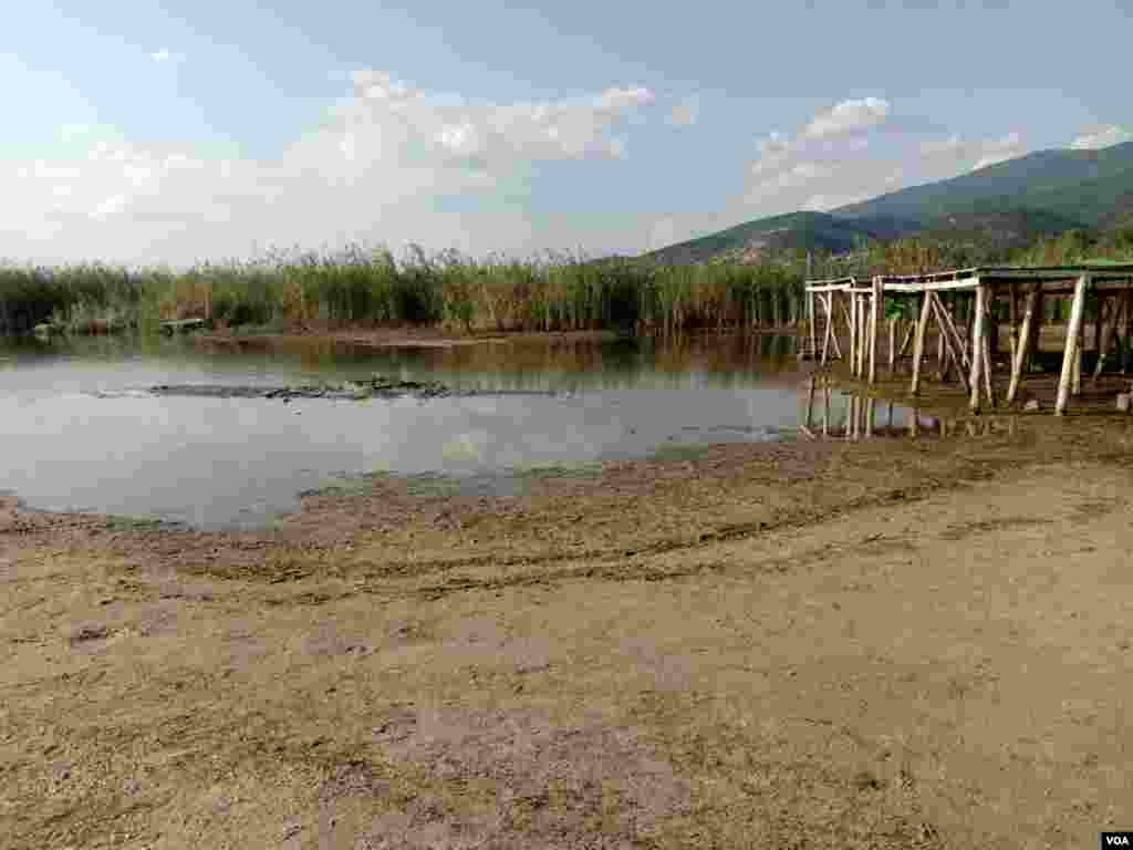 Prespa Lake low level of the water - 09