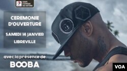 Détails d'une affiche du rappeur français Booba.