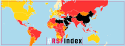 RSF meluncurkan #RSFIndex (Indeks Kebebasan Pers Dunia) 2021: Jurnalisme, vaksin melawan disinformasi, telah diblokir di lebih dari 130 negara (73 persen negara yang dievaluasi oleh RSF). (Facebook / Reporter sans frontières)