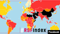 សន្ទស្សន៍​ស្តីពី​សេរីភាព​សារព័ត៌មាន​ពិភពលោក​ឆ្នាំ ​២០២១ របស់​អង្គការ​ RSF បង្ហាញ​ថា សេរីភាព​សារព័ត៌មាន​ក្នុង​ពិភពលោក​ឆ្នាំ២០២១ ត្រូវបាន​រារាំង​នៅក្នុង​ប្រទេស​ជាង១៣០។