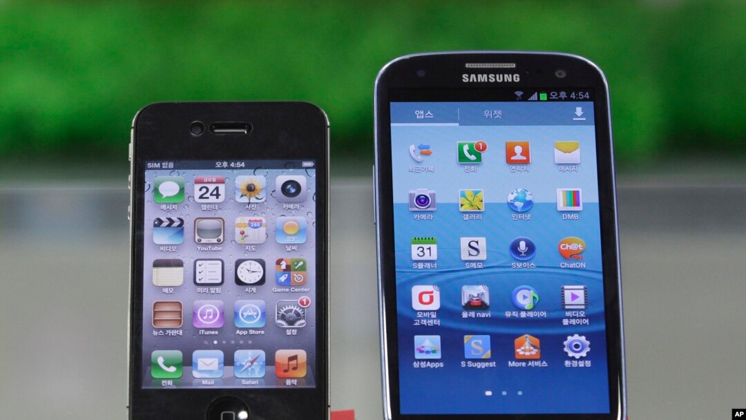 Smartphone produksi Samsung dan Apple