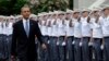 President Barack Obama arrives to deliver the commencement address to the U.S. Military Academy at West Point's Class of 2014 in West Point, N.Y., May 28, 2014.