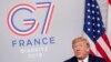 Presiden Donald Trump berbicara dalam pertemuan bilateral dengan Presiden Mesir Abdel Fattah al-Sissi di KTT G-7 di Biarritz, Perancis, Senin, 26 Agustus 2019. (Foto AP / Andrew Harnik)